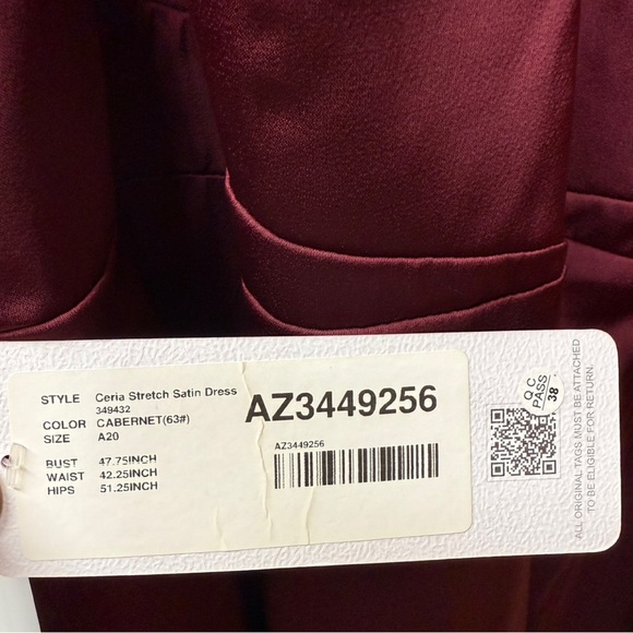 Azazie Burgundy Maxi Dress - Picture 4 of 10